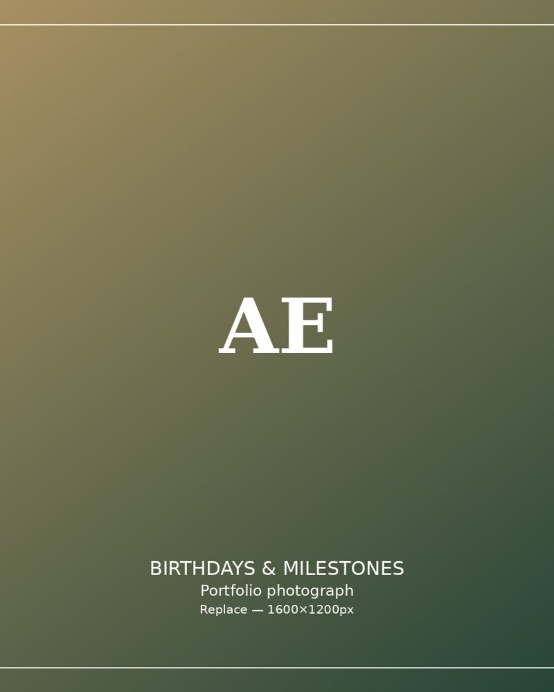 Elegant adult birthday celebration table styling