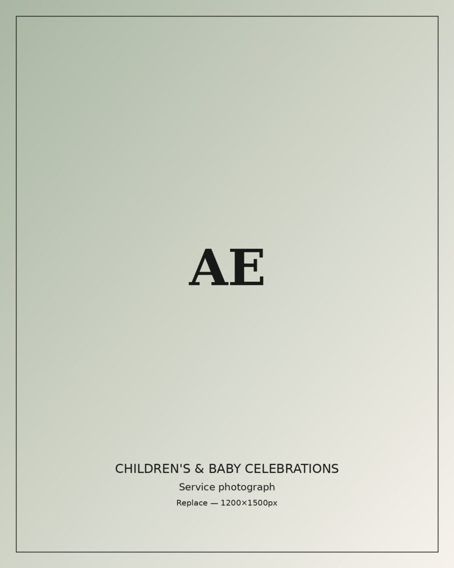 Styled children's party setup representing baby and children's celebration planning